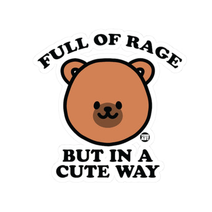 Angry BearTodd Art Sticker