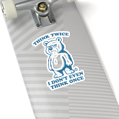 Regretful BearTodd Art Sticker