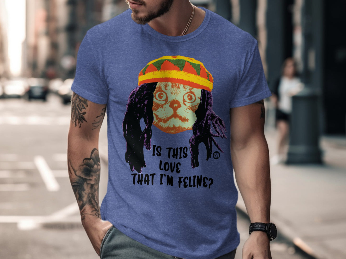 Is This Love That I'm Feline Cat Themed Graphic Tee