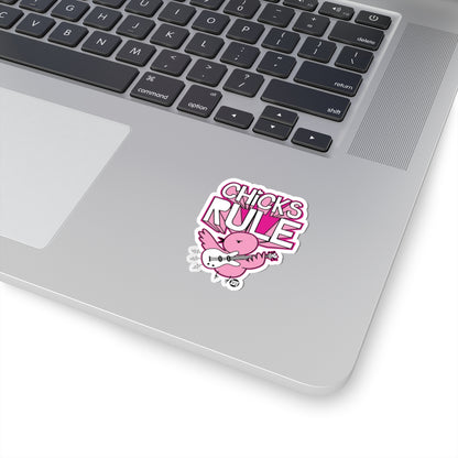 Chicks RuleTodd Art Sticker