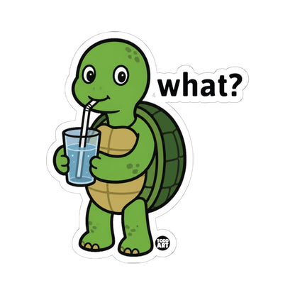 Turtle Drinking WaterTodd Art Sticker