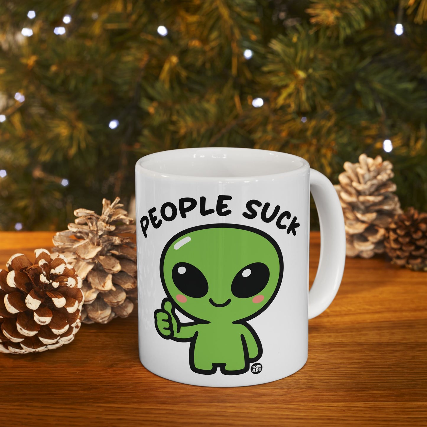 People Suck Alien Mug
