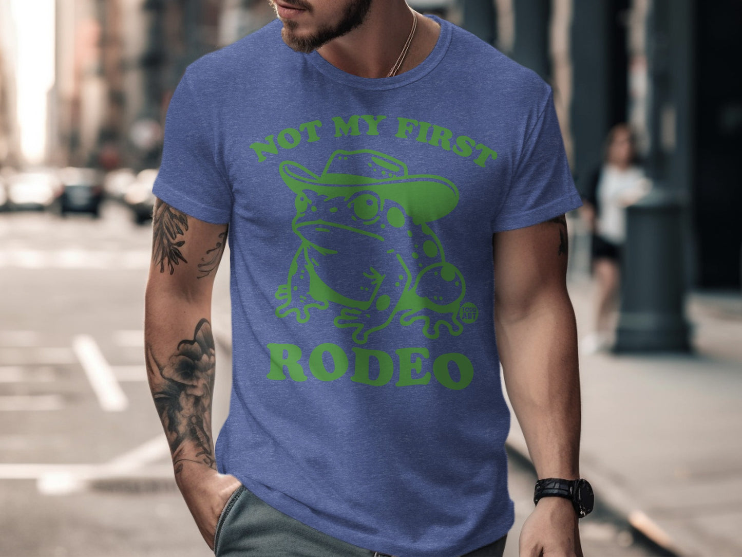 Not My First Rodeo Cute Frog Graphic Tee product