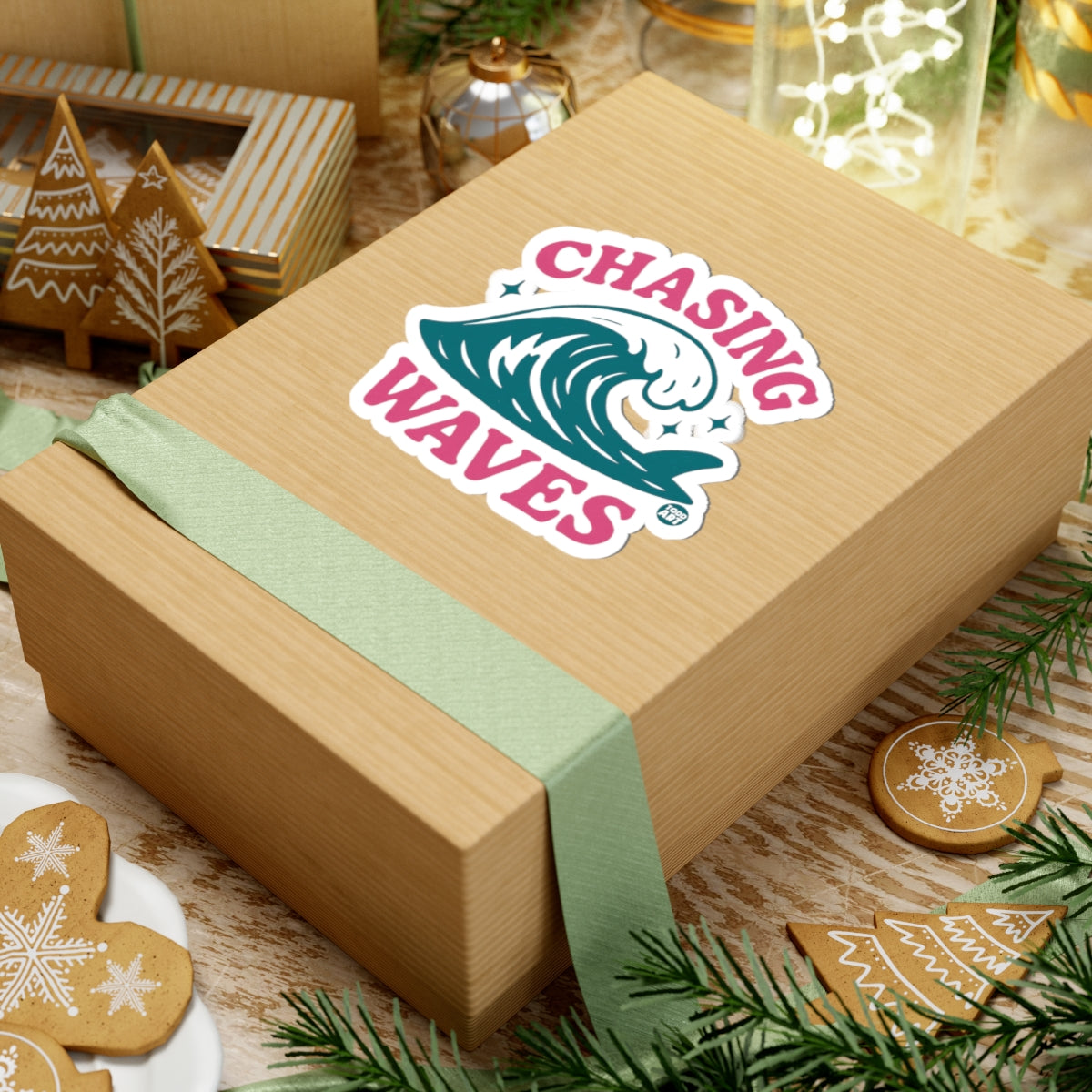 Chasing WavesTodd Art Sticker