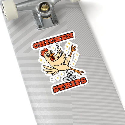 Dancing ChickenTodd Art Sticker
