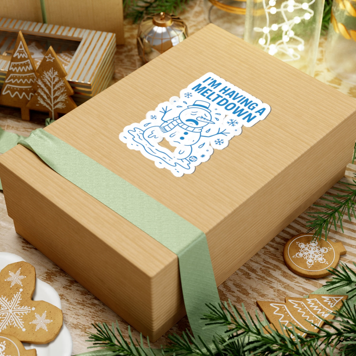 Snowman CrisisTodd Art Sticker