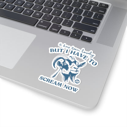 The Screaming GoatTodd Art Sticker