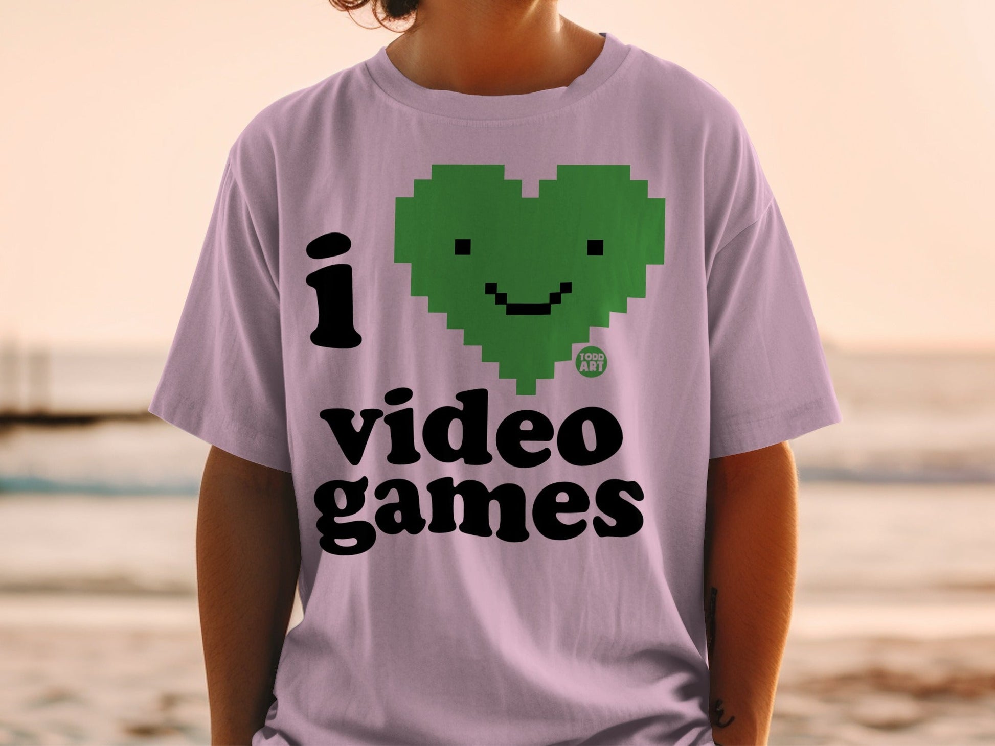 I Heart Video Games Graphic Tee Gamer Shirt