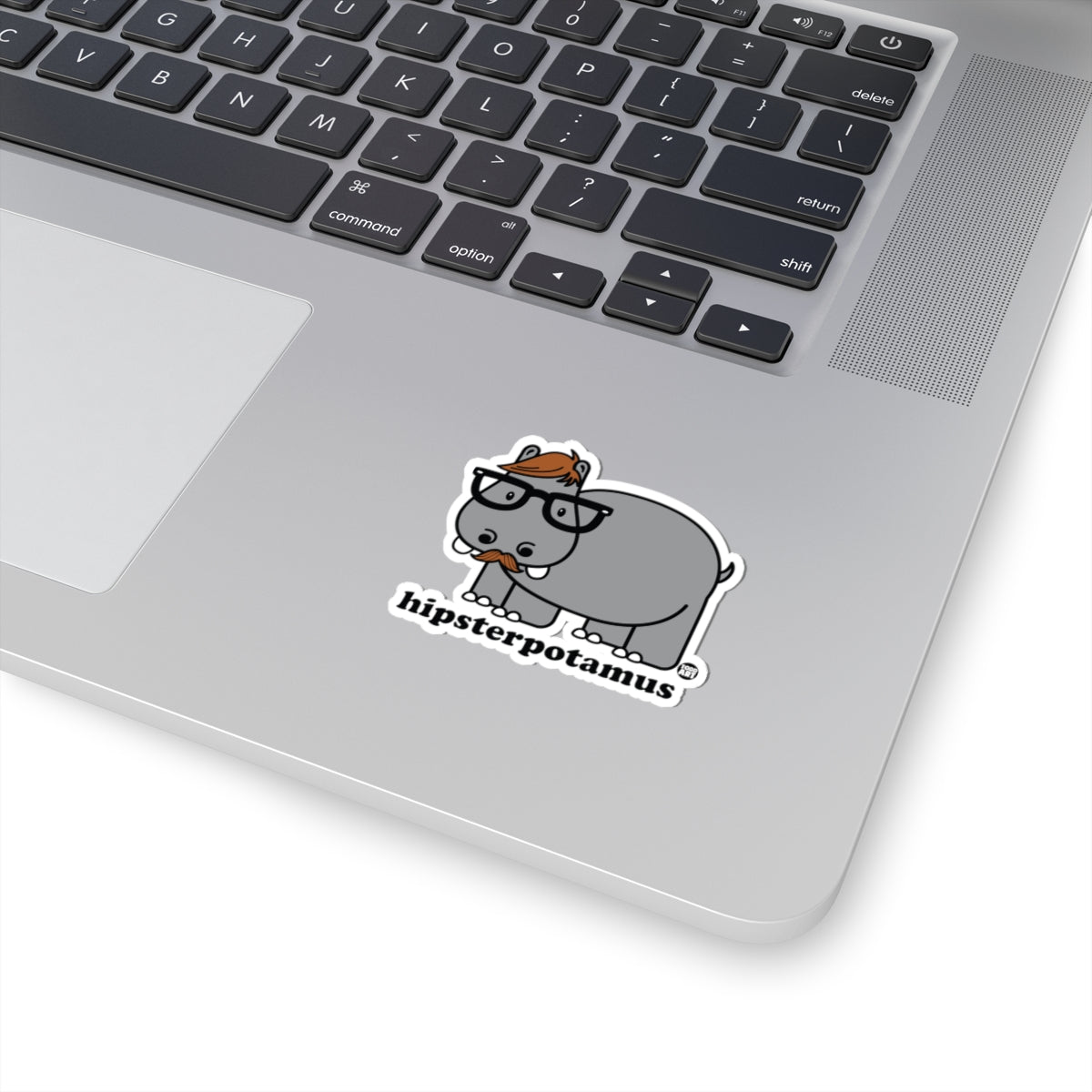 Hipsterpotamus Todd Art Sticker