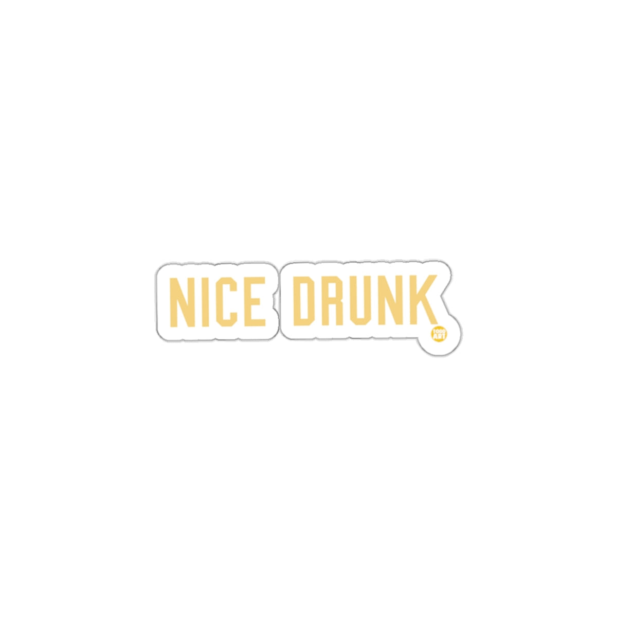 Amusing Nice Drunk Sticker for Fun Product