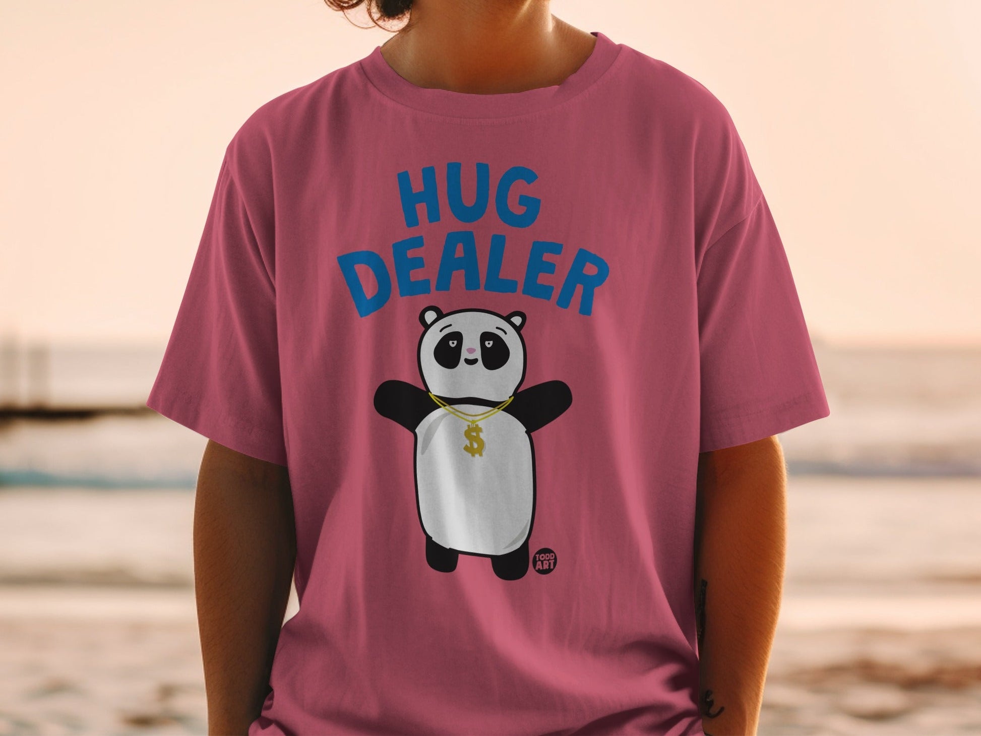 Hug Dealer Panda Graphic Design T-shirt product