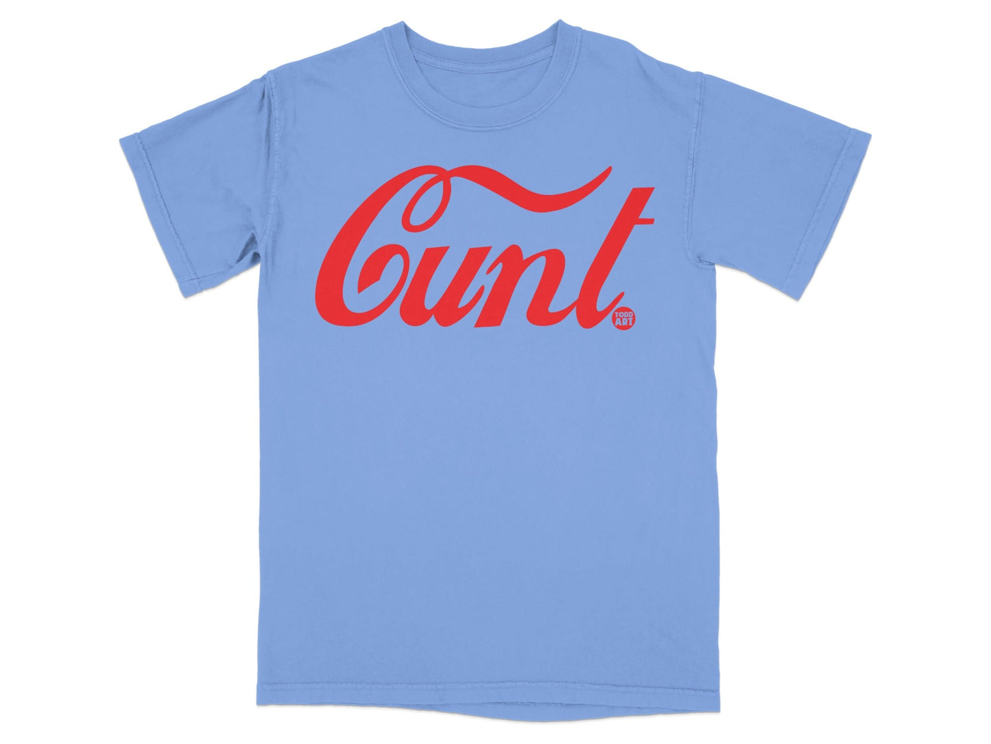 Bold Red and Blue Graphic Short Sleeve T-Shirt