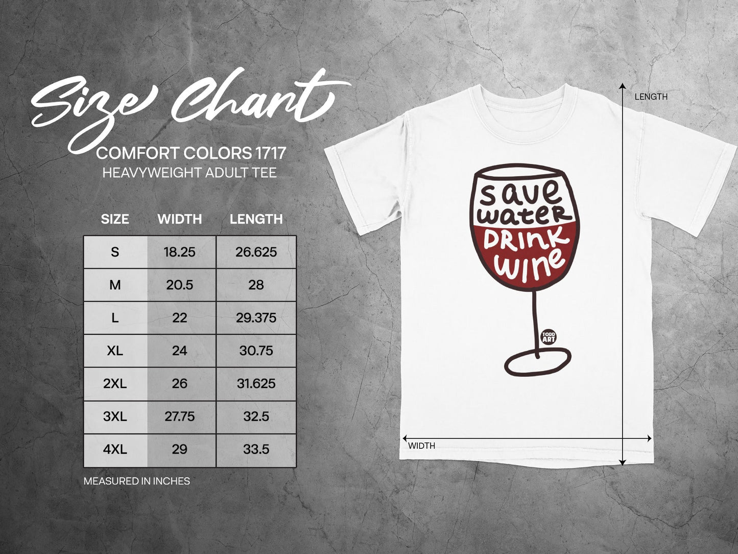 Save Water Drink Wine Graphic Tee for Adults Shirt