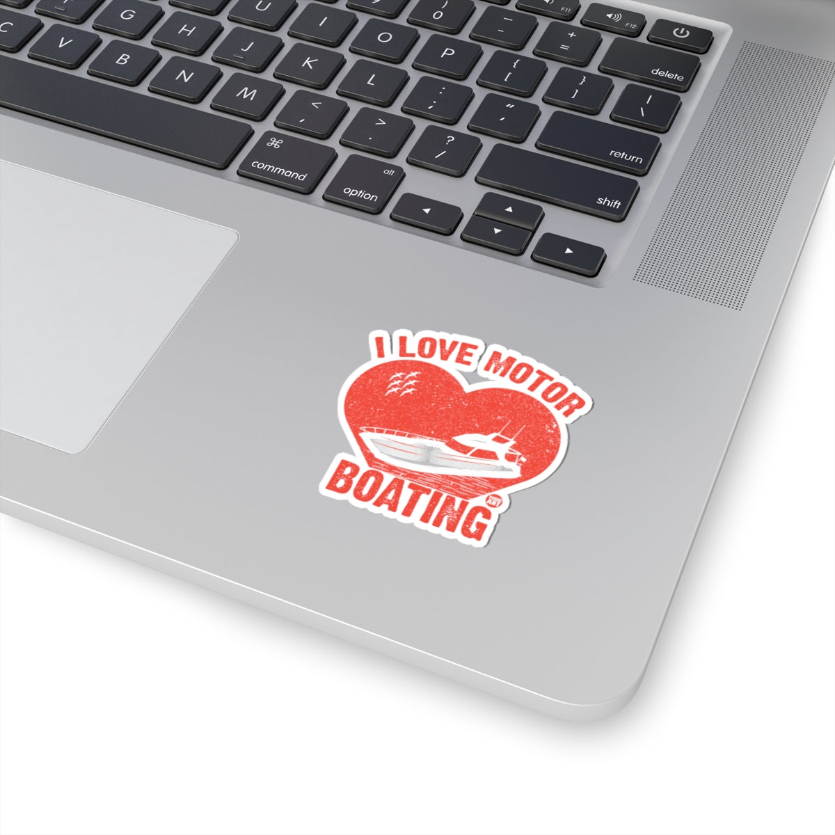 Boating HeartTodd Art Sticker