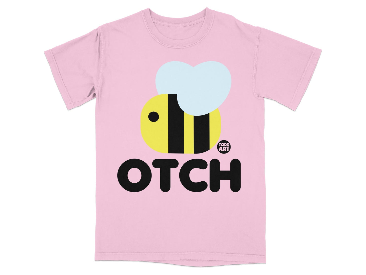 OTCH Cute Bee Graphic Pink T-Shirt