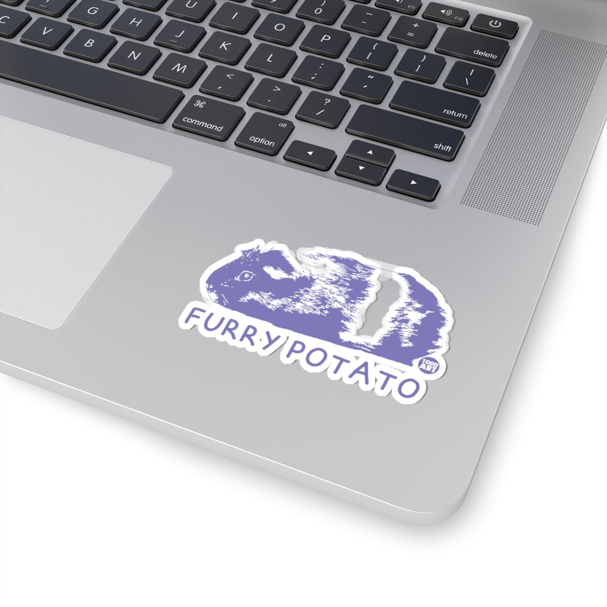 Fuzzy SpudTodd Art Sticker