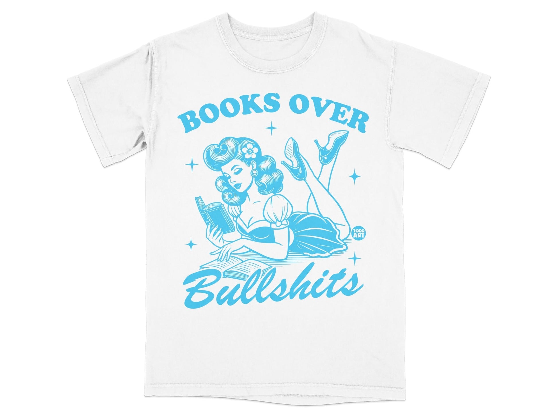 'Books Over Bullshits' Graphic Printed T-Shirt