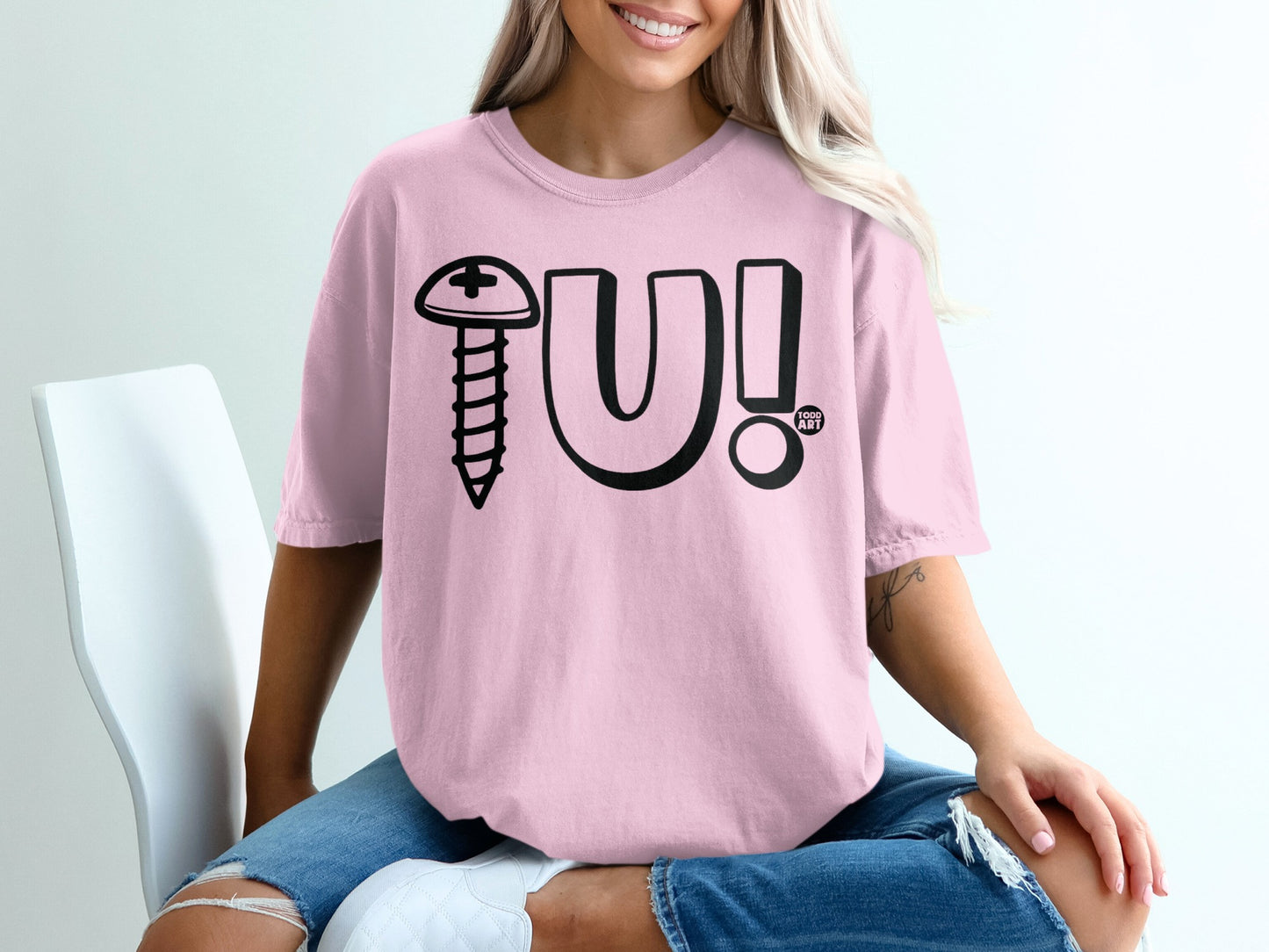 Screw U Todd Art Graphic Design T-shirt product type