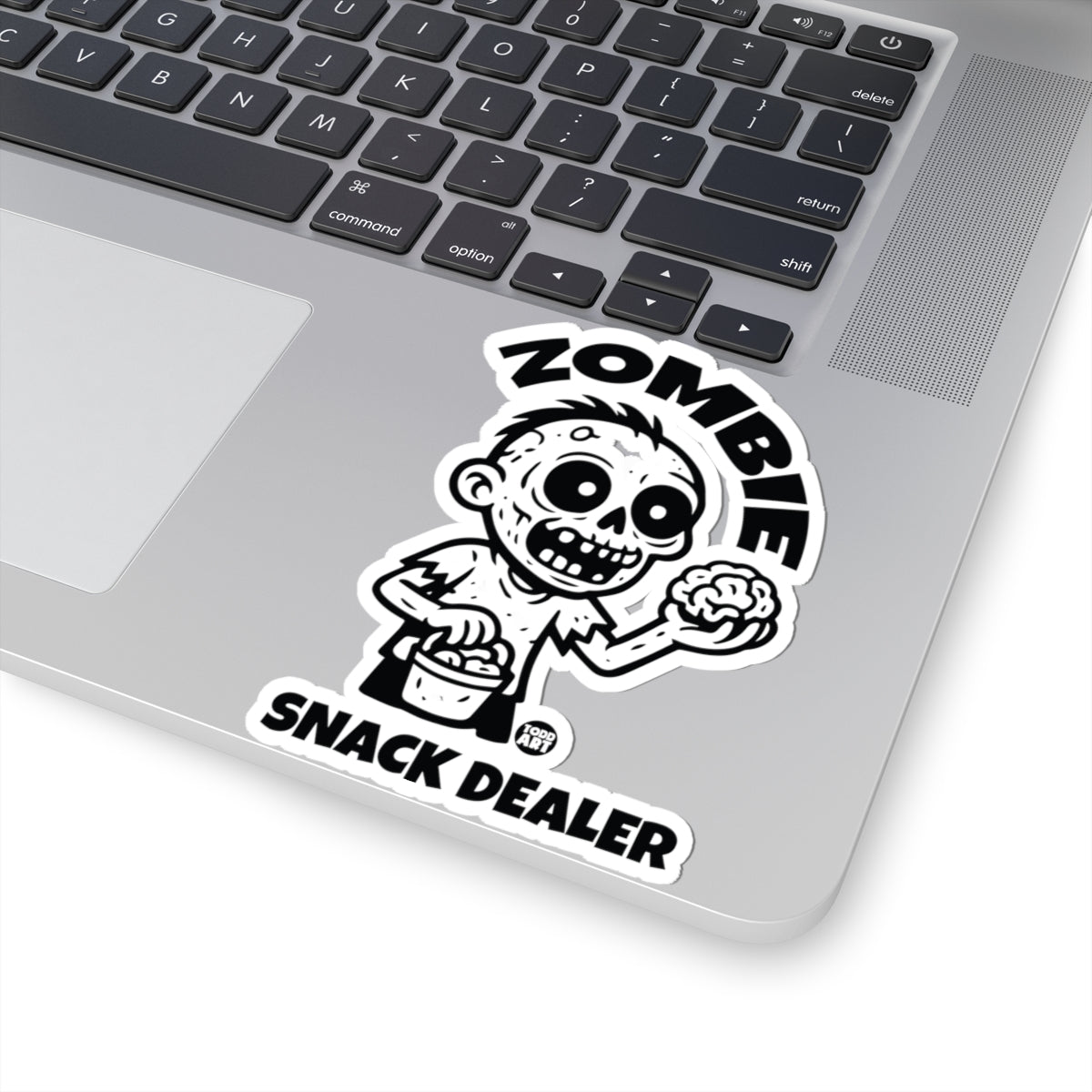 Zombie Snack DealerTodd Art Sticker