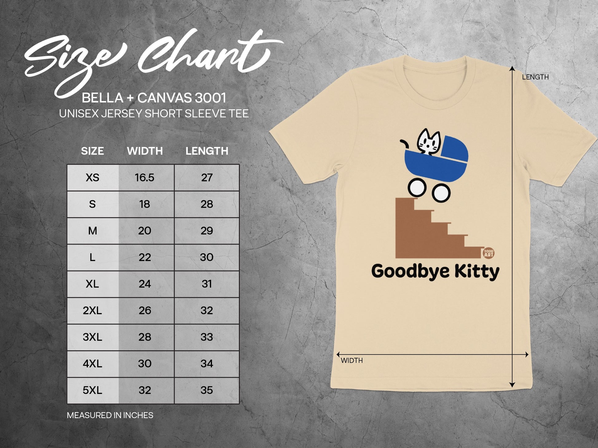 Goodbye Kitty Bella Canvas Short Sleeve Tee product