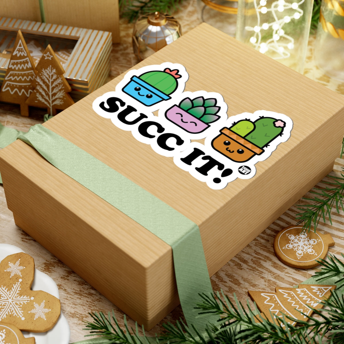 Happy CactiTodd Art Sticker