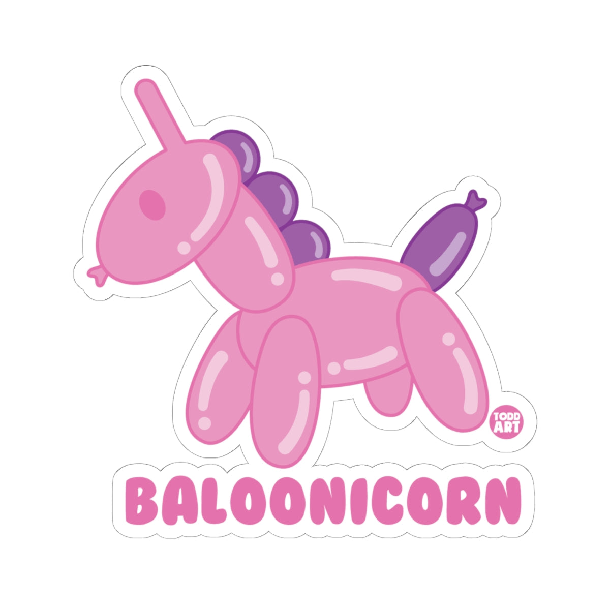 Ballooncorn Todd Art Sticker