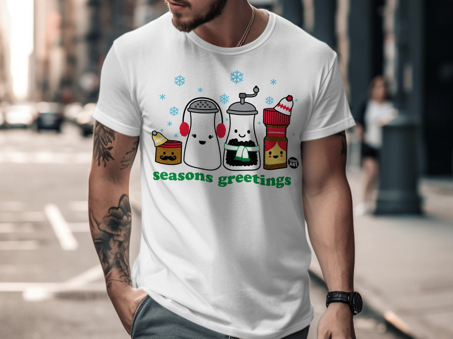 Seasons Greetings Kawaii Characters Shirt