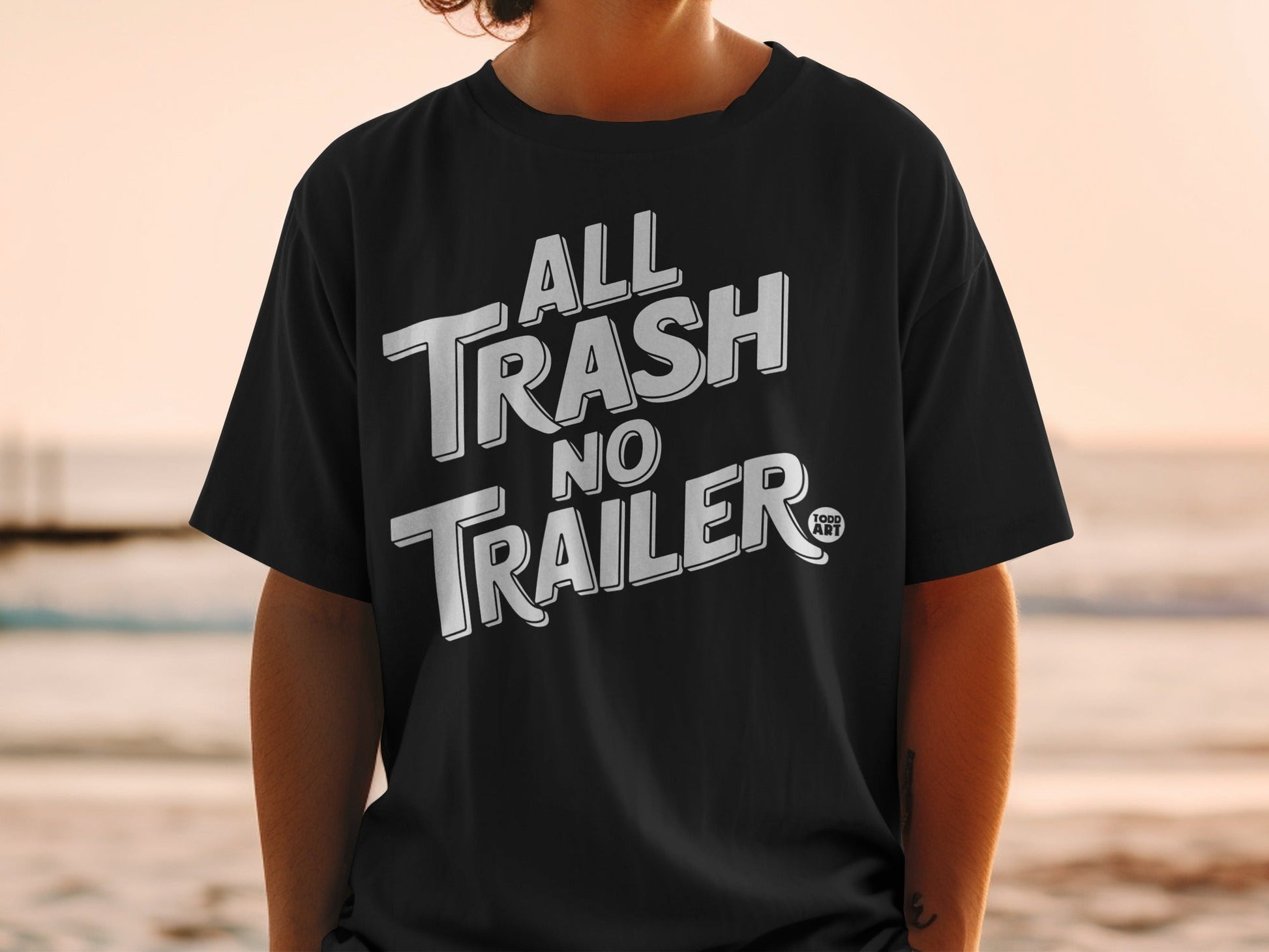 All Trash No Trailer Todd Art Comfortable T-Shirt
