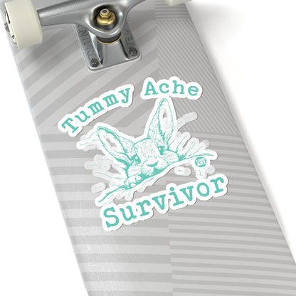 Tummy Ache SurvivorTodd Art Sticker