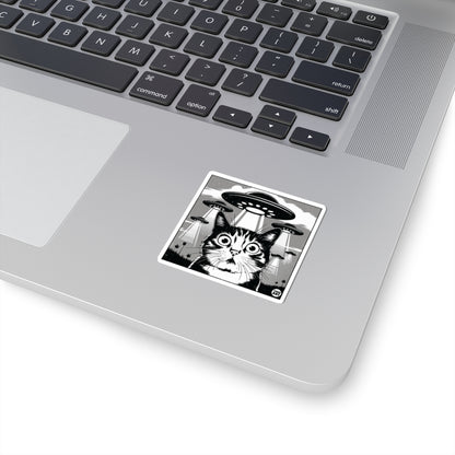 Cat AbductionTodd Art Sticker