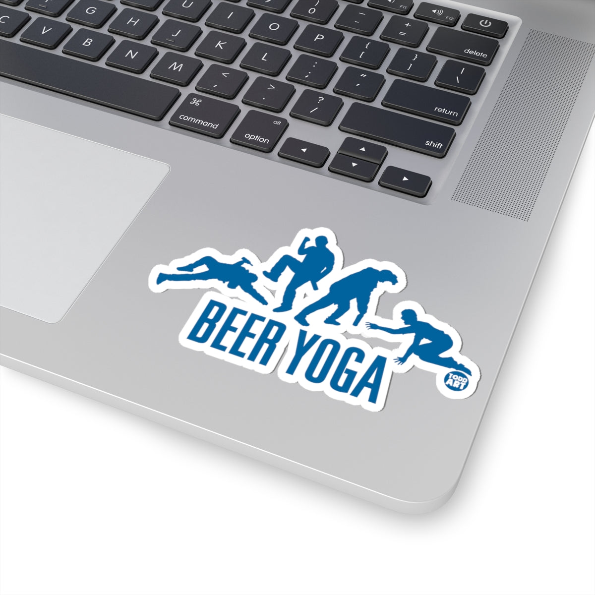 Beer YogaTodd Art Sticker