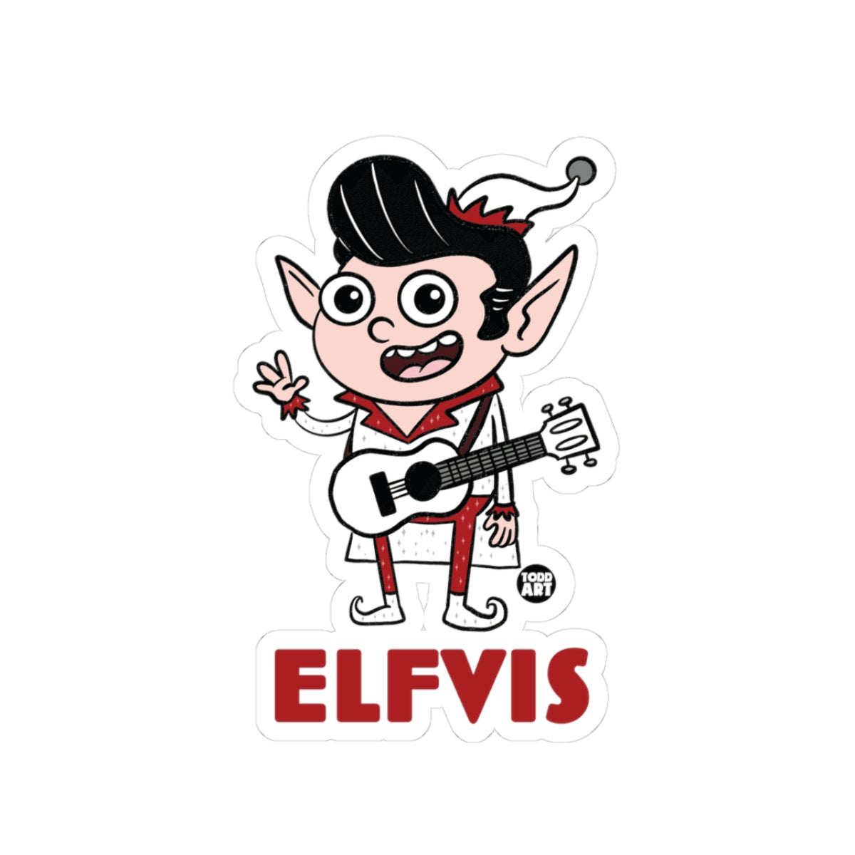 Elfvis Todd Art Sticker
