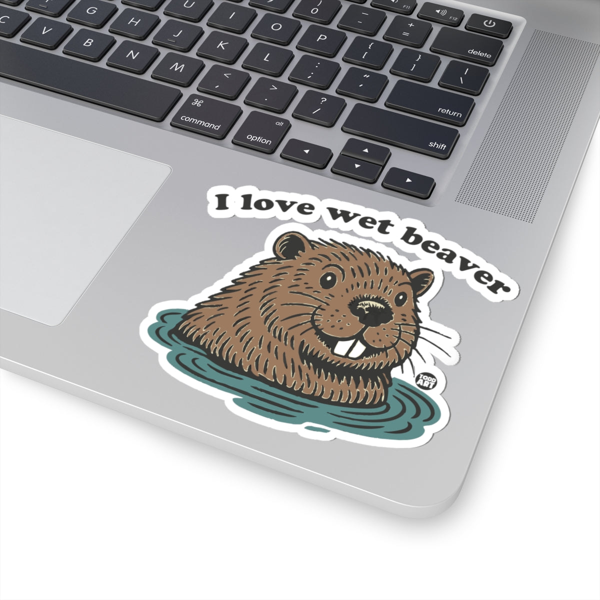Beaver in waterTodd Art Sticker