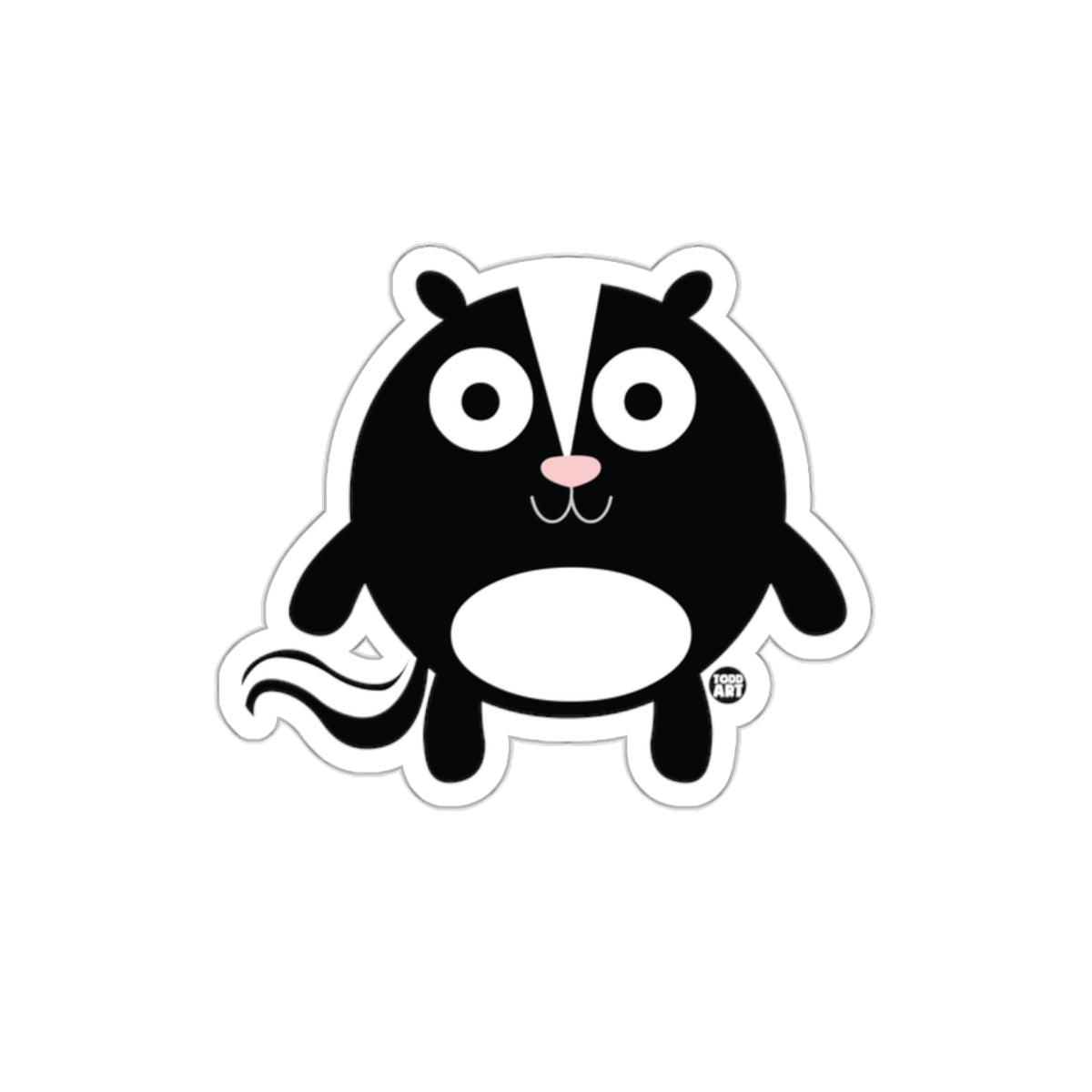 Cute Cartoon Skunk with Big Eyes Sticker Product