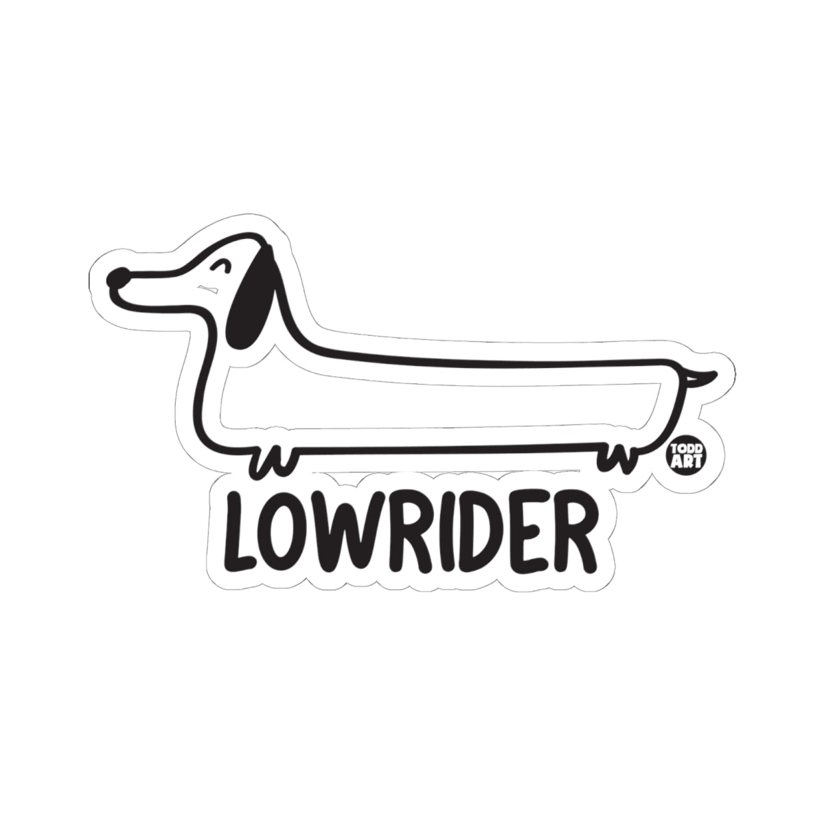 Lowrider Todd Art Sticker
