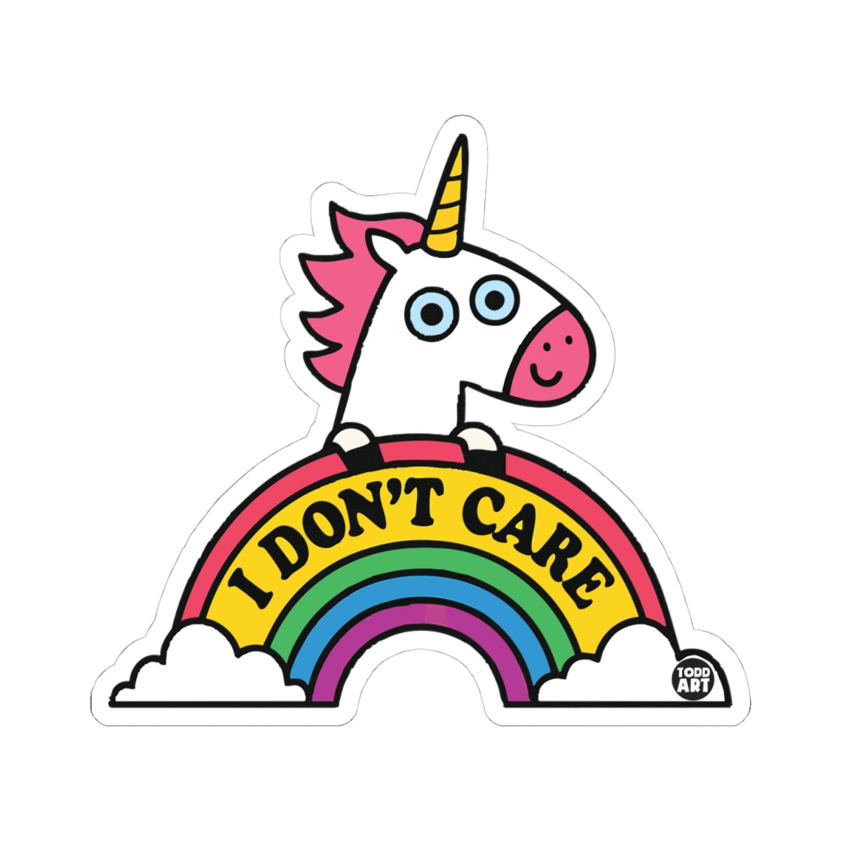 Whimsical UnicornTodd Art Sticker