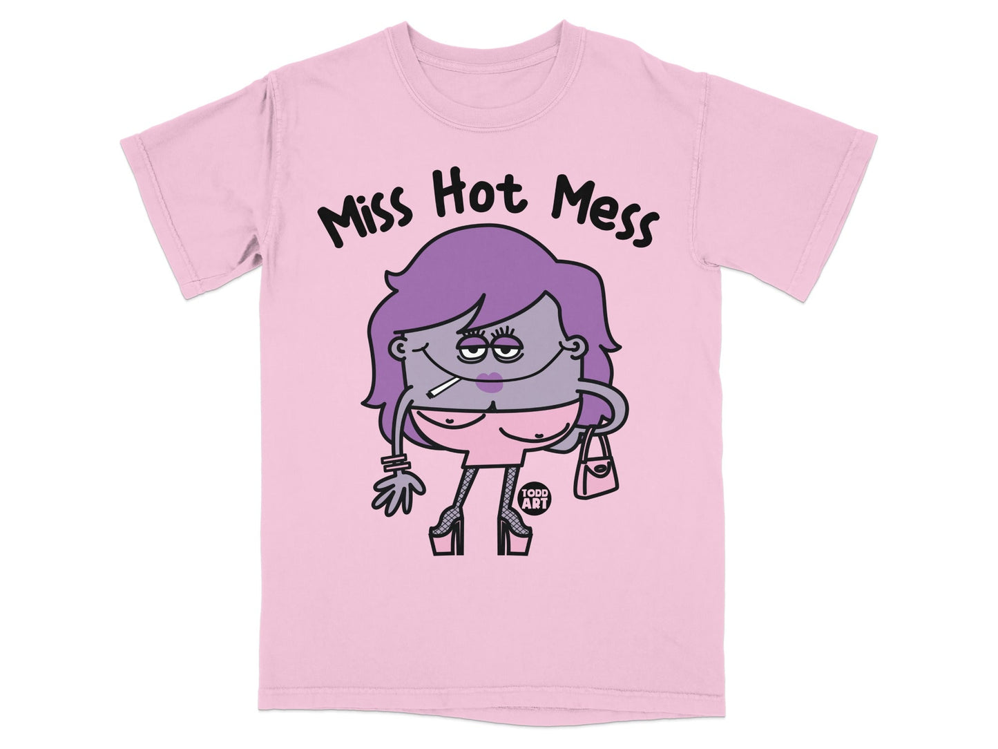 Miss Hot Mess Todd Art Graphic T-Shirt for Trendy Style
