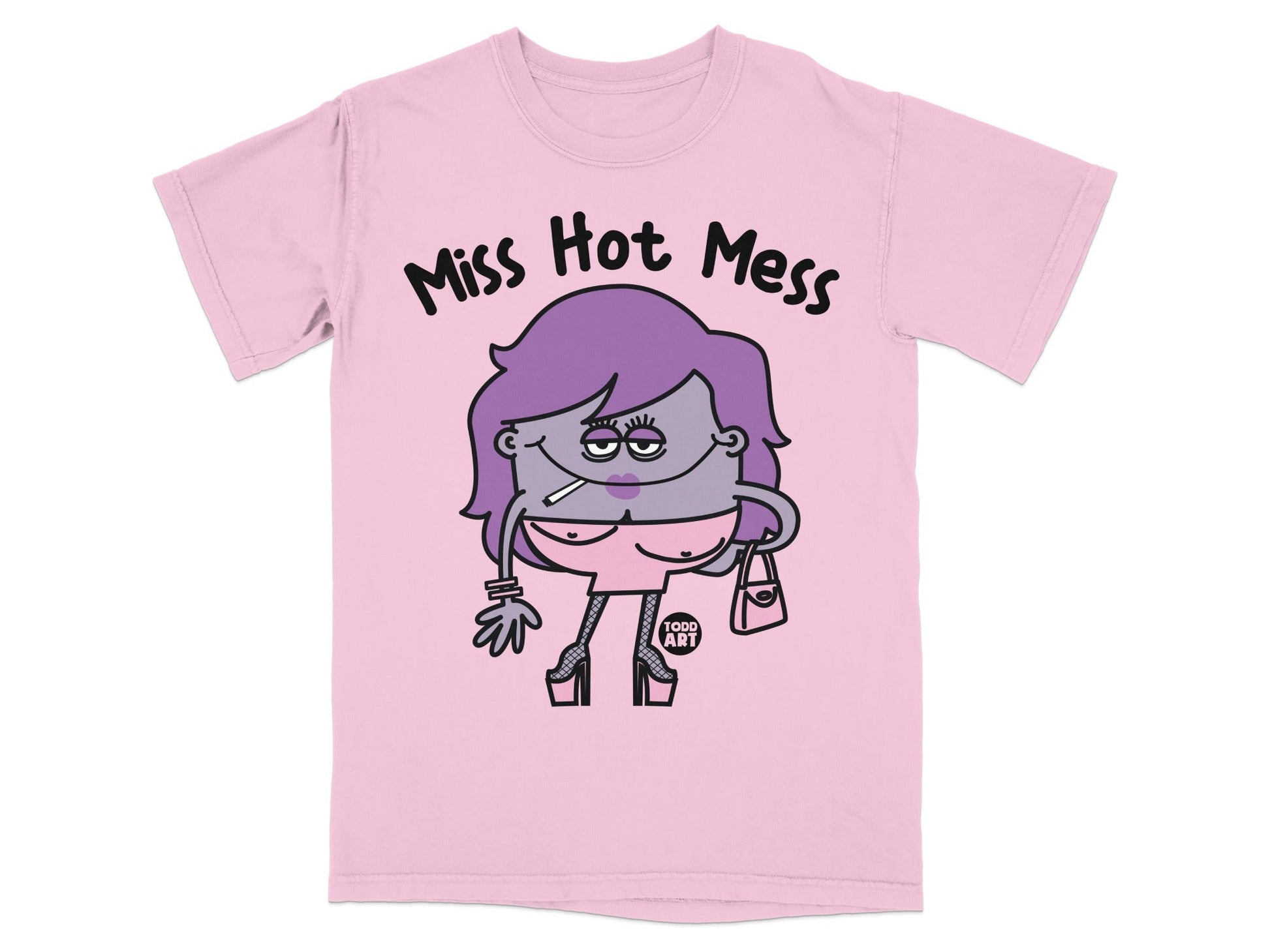 Miss Hot Mess Todd Art Graphic T-Shirt for Trendy Style