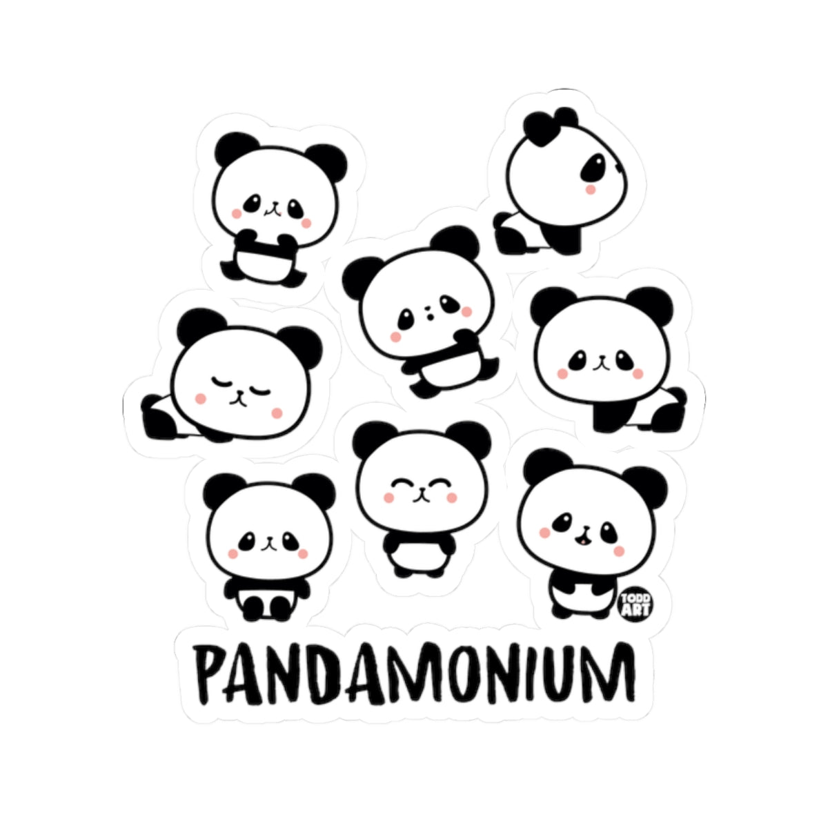 PandamoniumTodd Art Sticker
