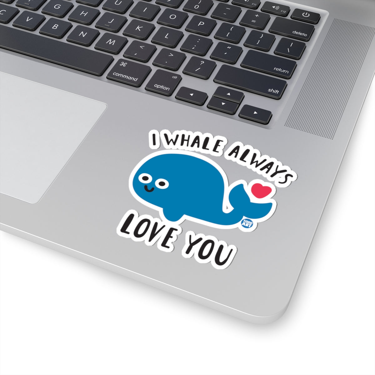 Whale LoveTodd Art Sticker