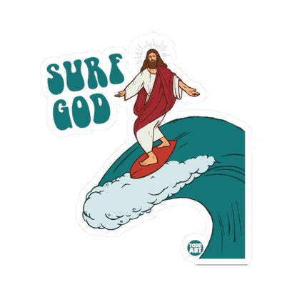 Surf GodTodd Art Sticker