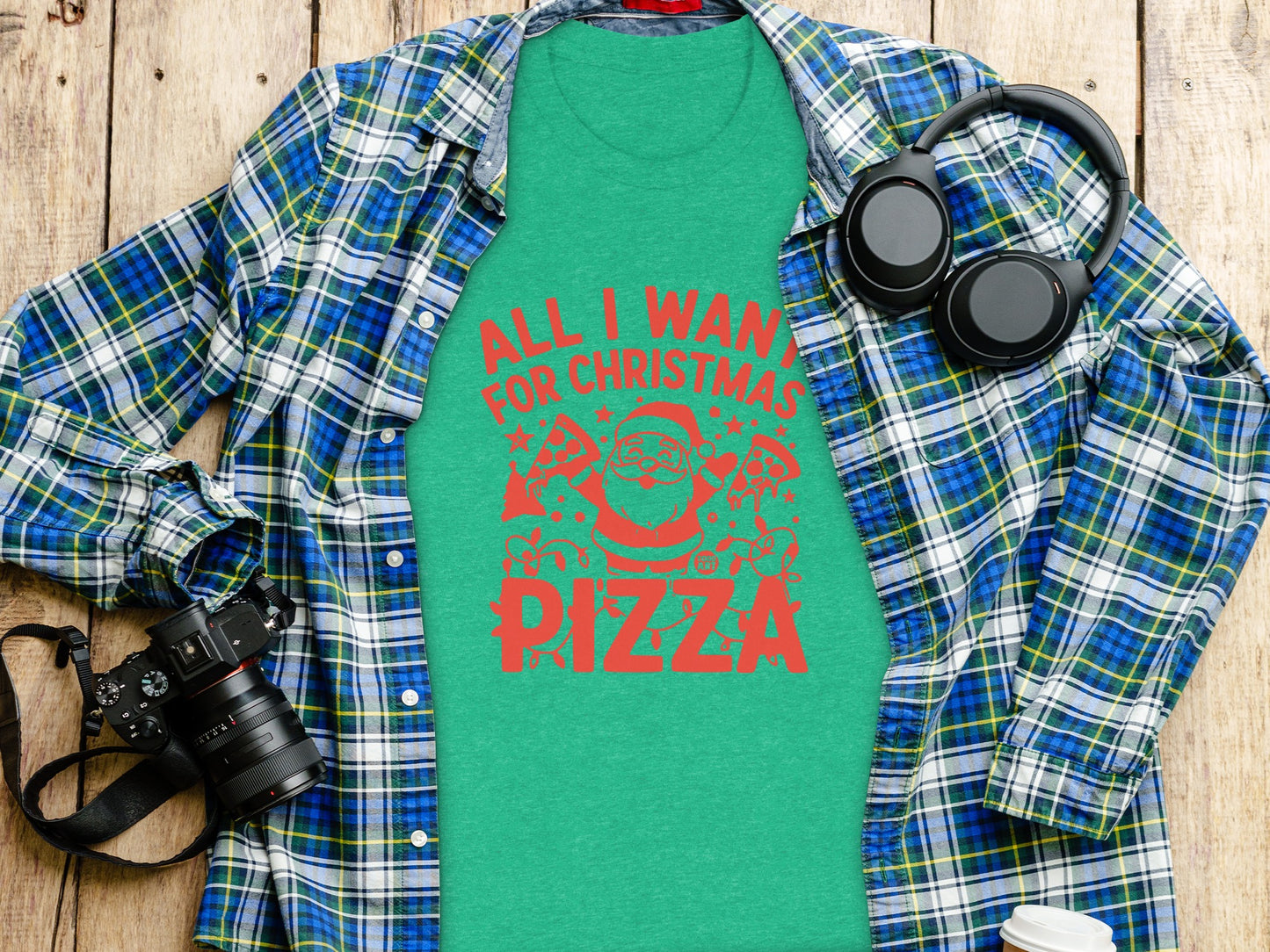 All I Want For Christmas Is Pizza Shirt Product