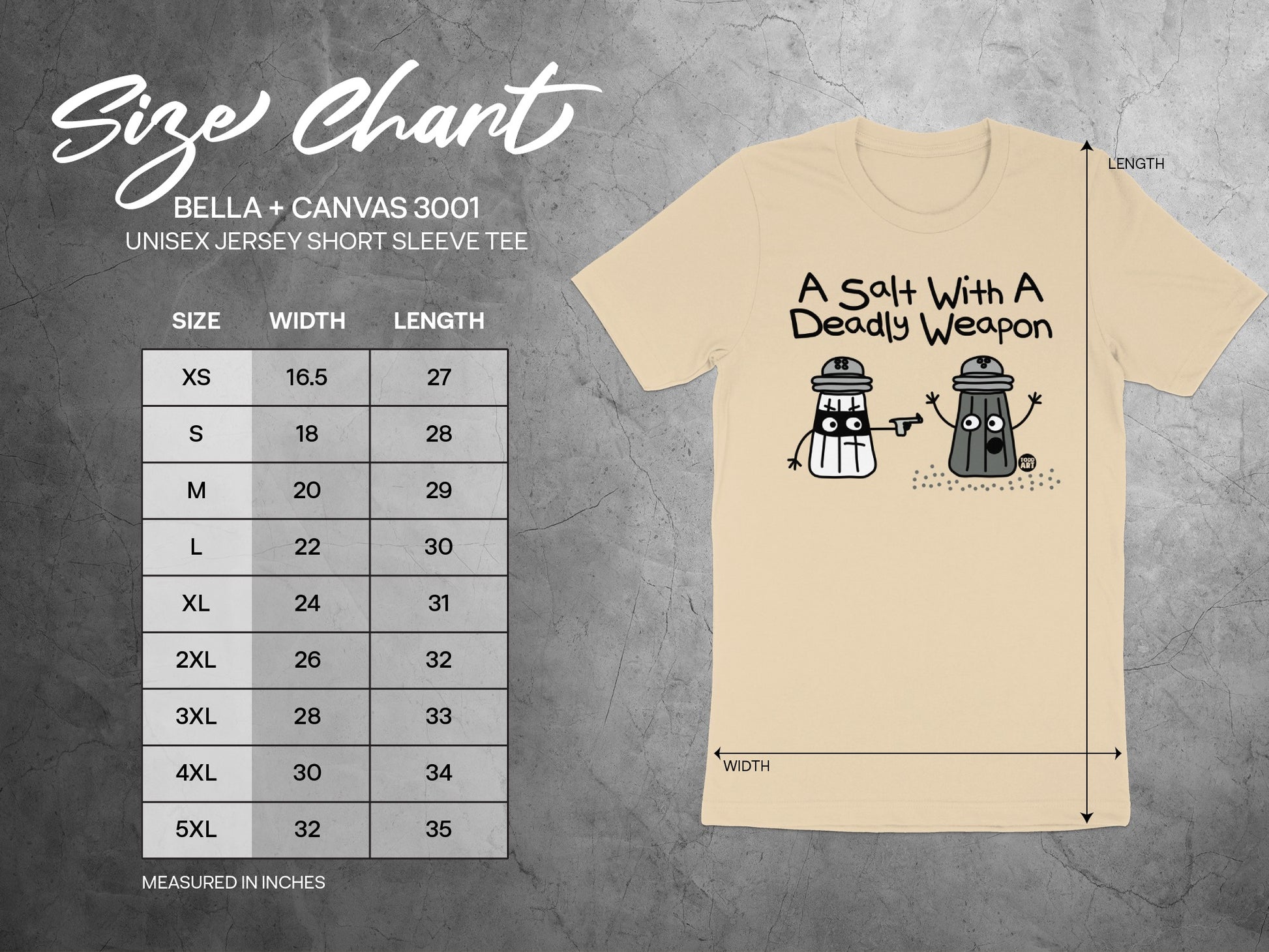A Salt With A Deadly Weapon Unisex Jersey Short Sleeve Tee product