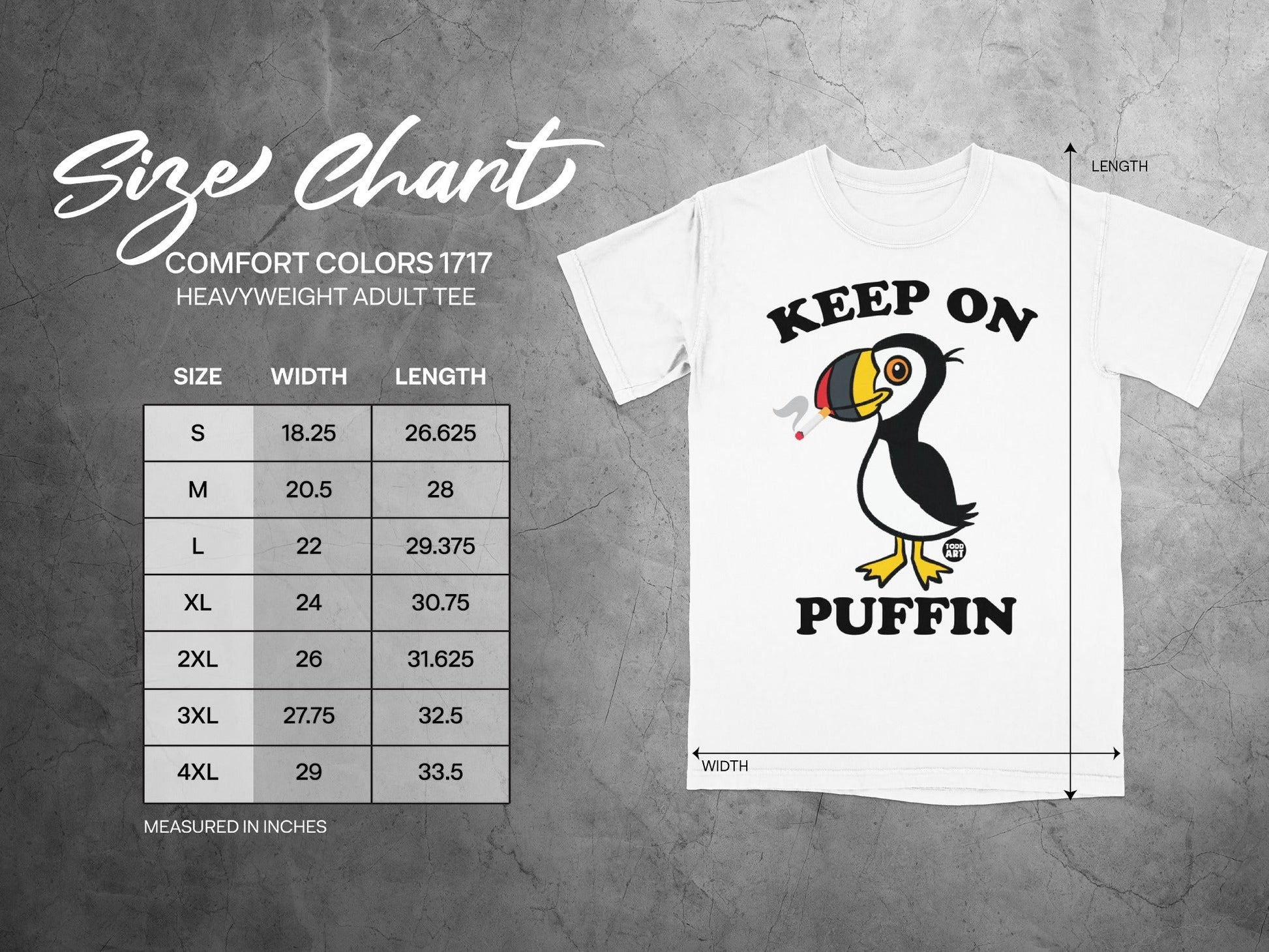 Keep On Puffin Funny Graphic T-shirt for All Sizes