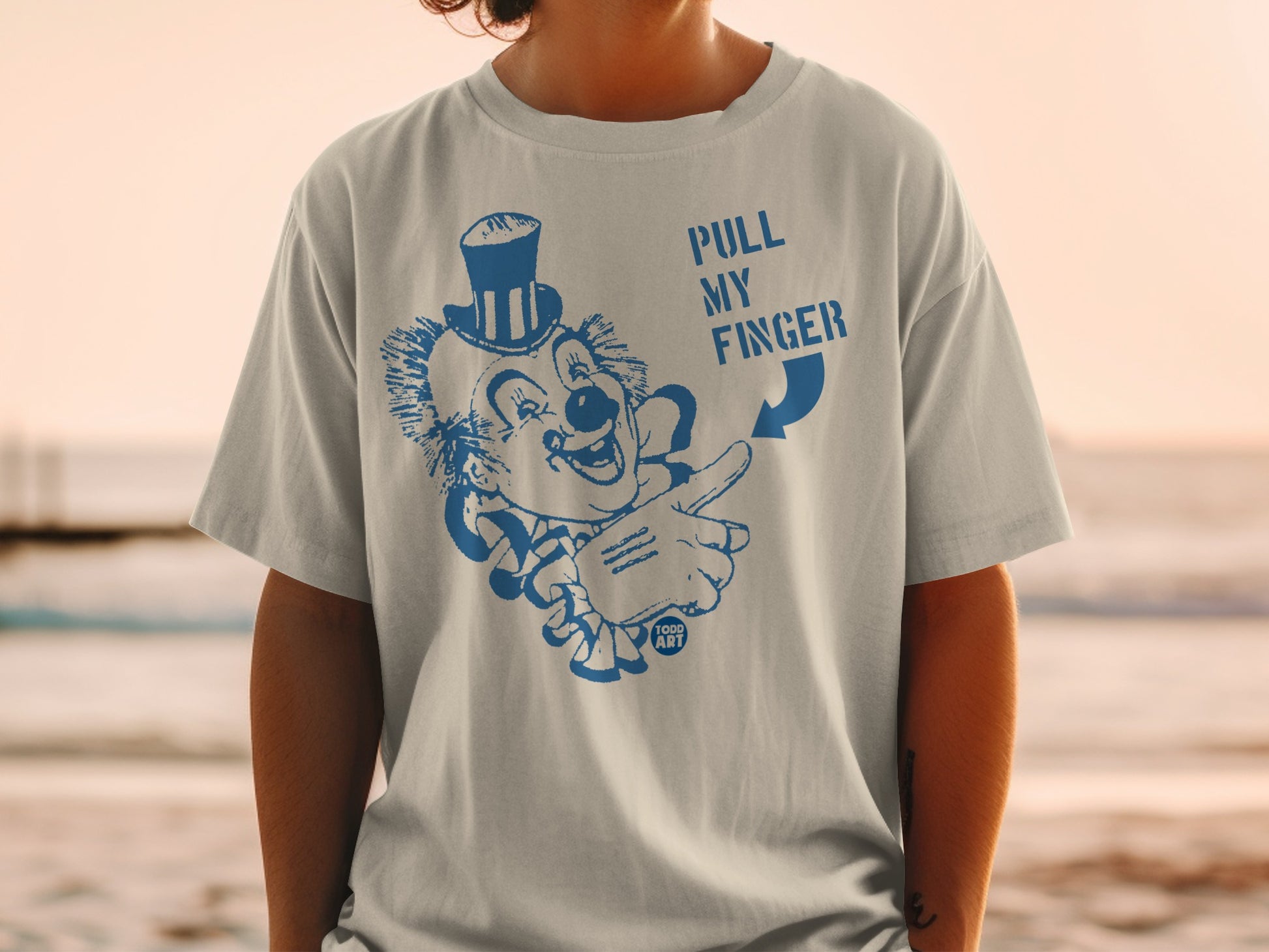 PULL MY FINGER Clown Tophat TODD ART Funny Joke product type