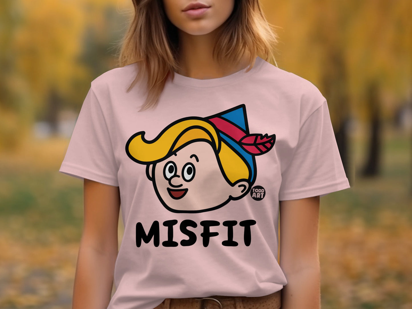 Cute Misfit Graphic Tee for a Fun Casual Look