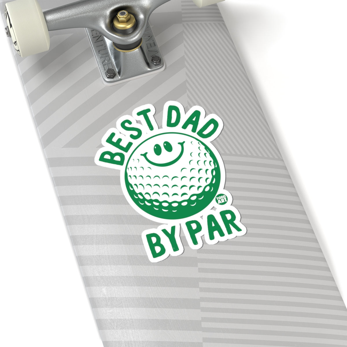 Golfing DadTodd Art Sticker