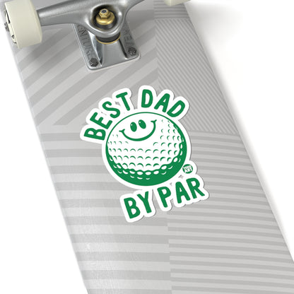 Golfing DadTodd Art Sticker