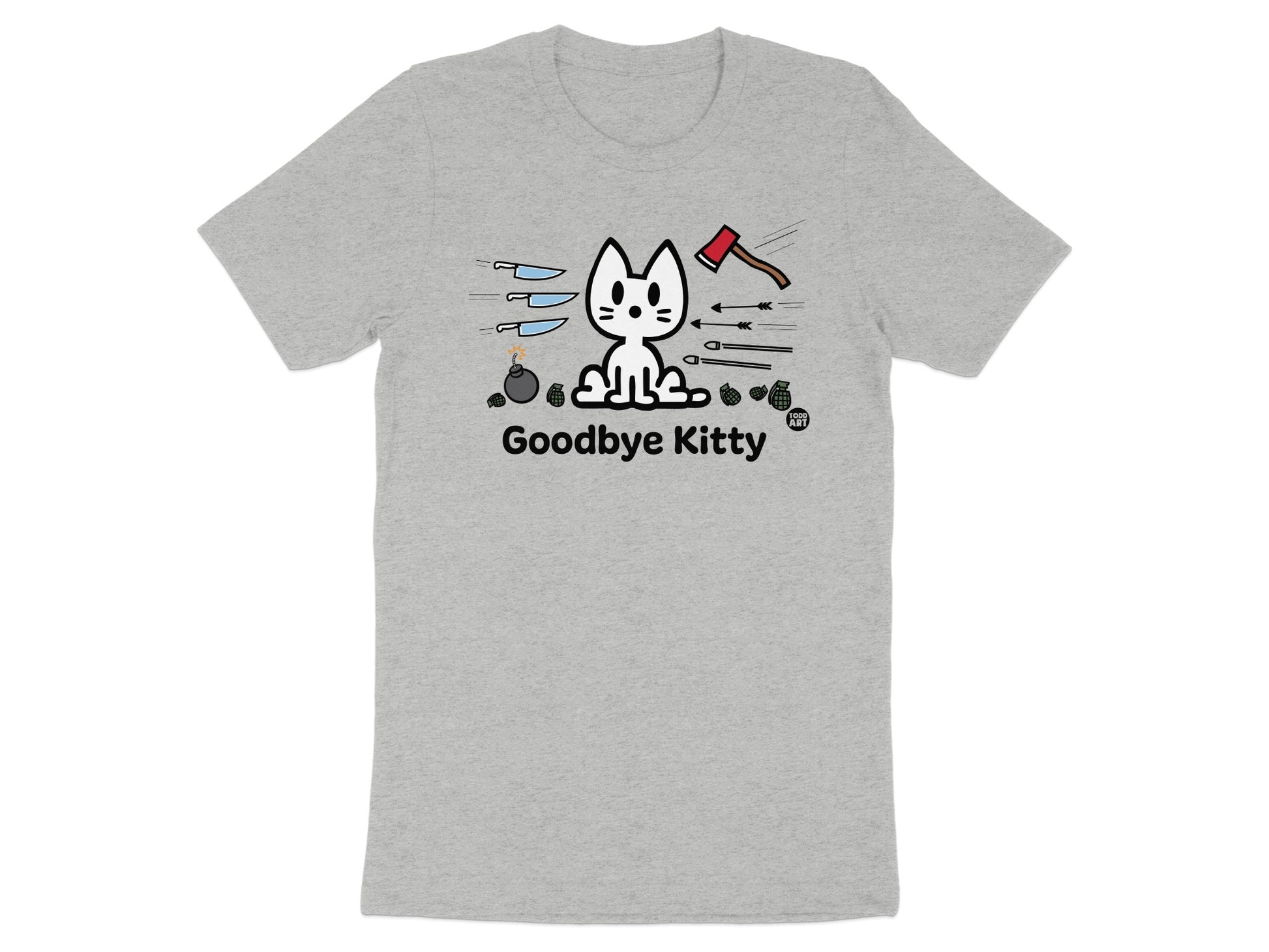 Goodbye Kitty Graphic Tee Shirt Fun Design