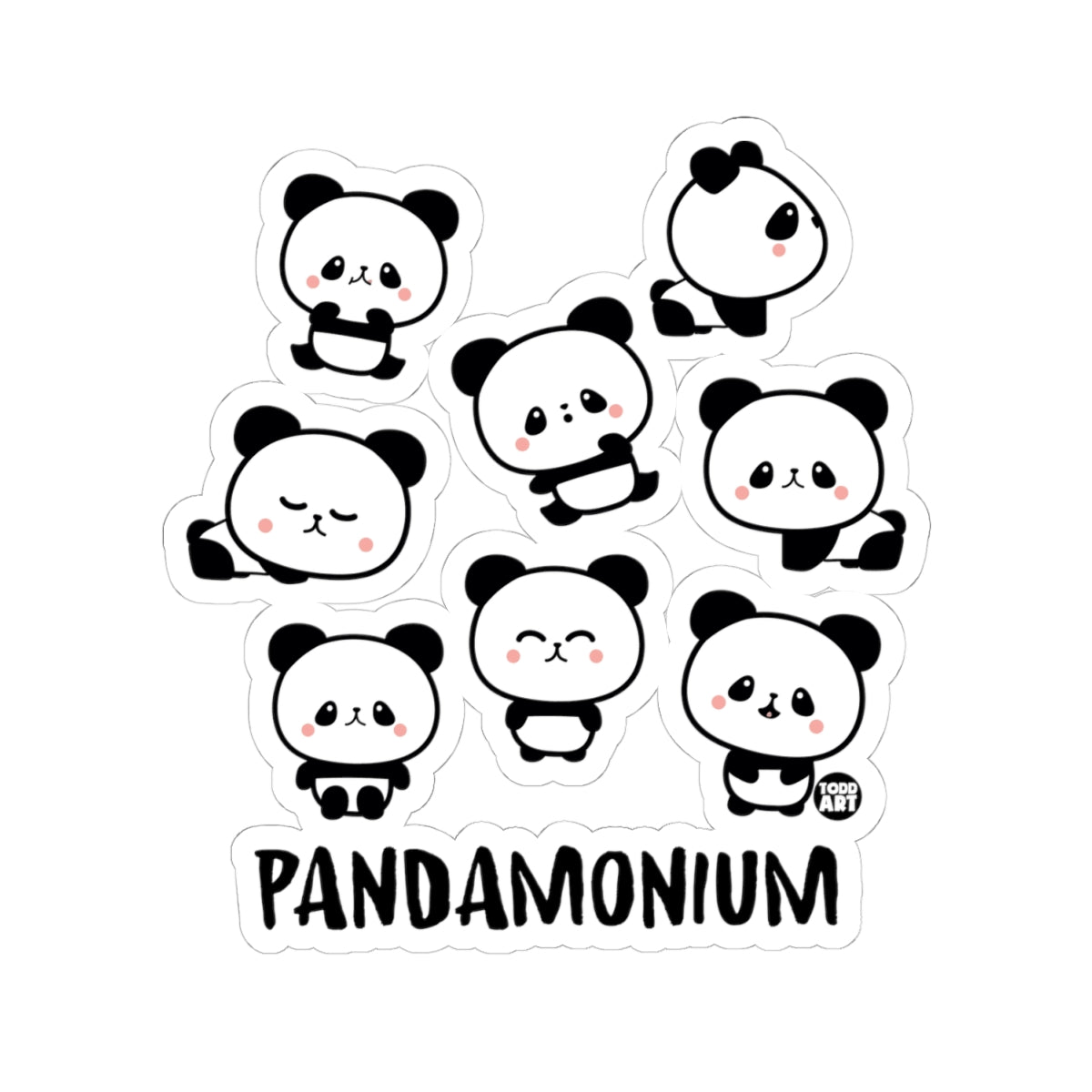 PandamoniumTodd Art Sticker